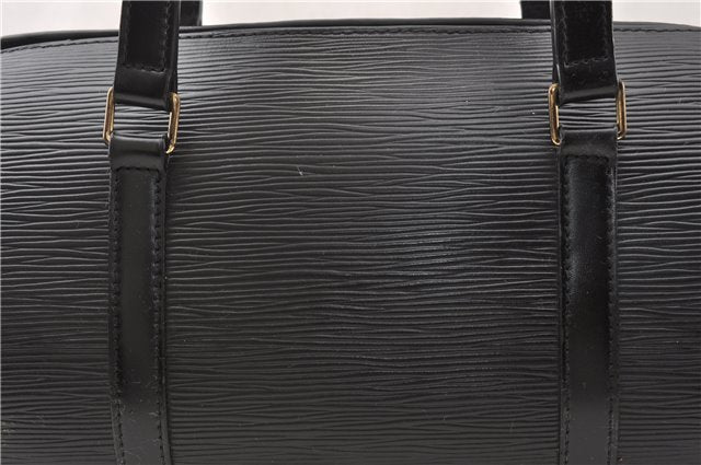 Authentic Louis Vuitton Epi Soufflot Hand Bag Black M52222 LV 7760F