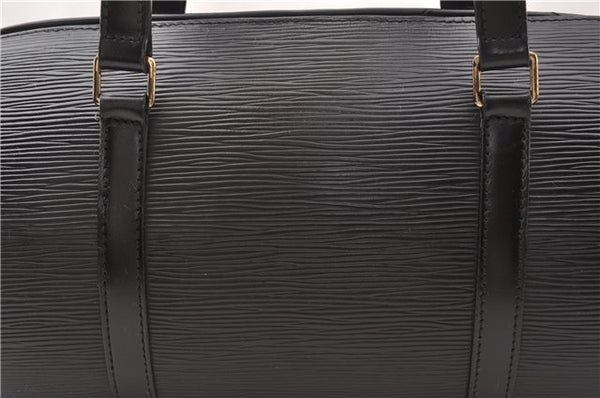 Authentic Louis Vuitton Epi Soufflot Hand Bag Black M52222 LV 7760F