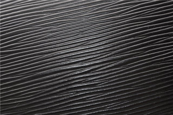 Authentic Louis Vuitton Epi Soufflot Hand Bag Black M52222 LV 7760F