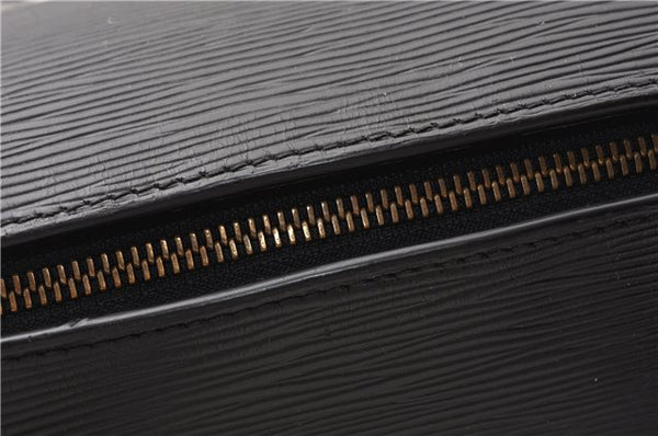 Authentic Louis Vuitton Epi Soufflot Hand Bag Black M52222 LV 7760F