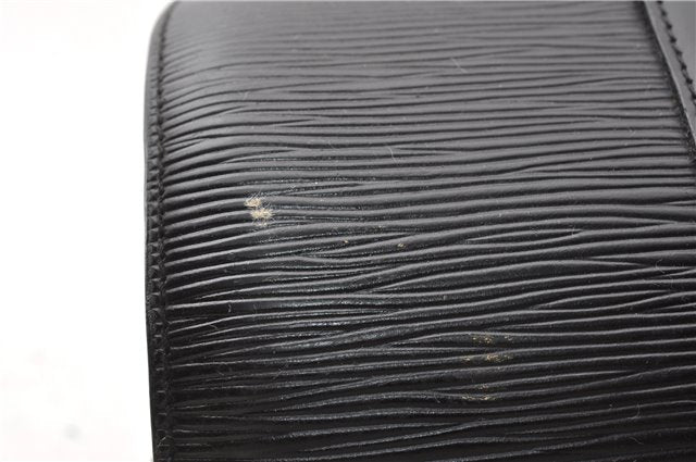 Authentic Louis Vuitton Epi Soufflot Hand Bag Black M52222 LV 7760F