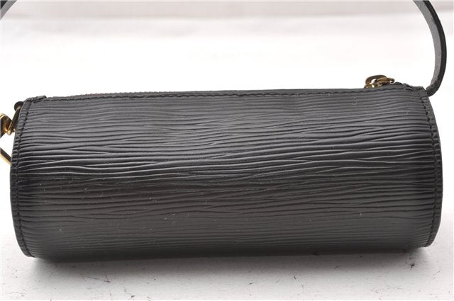 Authentic Louis Vuitton Epi Soufflot Hand Bag Black M52222 LV 7760F