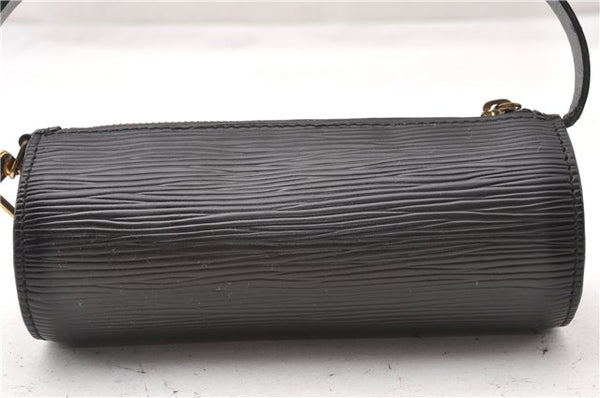 Authentic Louis Vuitton Epi Soufflot Hand Bag Black M52222 LV 7760F