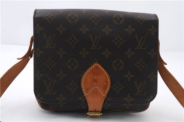 Auth LOUIS VUITTON Monogram Cartouchiere MM Shoulder Cross Bag M51253 LV 7761C