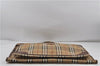 Authentic Burberrys Nova Check 2Way Garment Cover PVC Leather Beige Brown 7761D