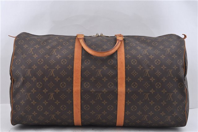 Authentic LOUIS VUITTON Monogram Keepall 60 Boston Bag M41422 LV 7762C