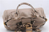 Authentic Chloe Paddington Leather Shoulder Hand Bag Purse Beige 7762D