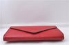 Authentic Louis Vuitton Epi Arts Deco Clutch Bag Red M52637 LV 7763D