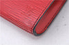 Authentic Louis Vuitton Epi Arts Deco Clutch Bag Red M52637 LV 7763D