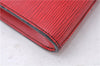 Authentic Louis Vuitton Epi Arts Deco Clutch Bag Red M52637 LV 7763D