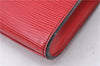 Authentic Louis Vuitton Epi Arts Deco Clutch Bag Red M52637 LV 7763D