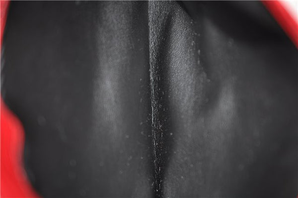 Authentic Louis Vuitton Epi Arts Deco Clutch Bag Red M52637 LV 7763D