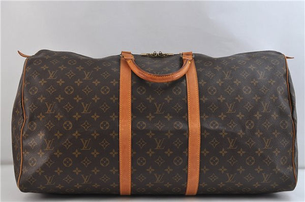 Authentic LOUIS VUITTON Monogram Keepall 60 Boston Bag M41422 LV 7764C