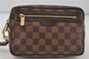 Authentic Louis Vuitton Damier Pochette Billets Macao Clutch Bag N61739 LV 7764D