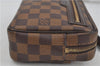 Authentic Louis Vuitton Damier Pochette Billets Macao Clutch Bag N61739 LV 7764D