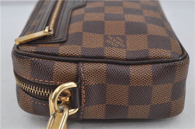Authentic Louis Vuitton Damier Pochette Billets Macao Clutch Bag N61739 LV 7764D