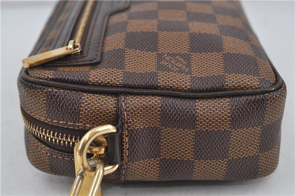 Authentic Louis Vuitton Damier Pochette Billets Macao Clutch Bag N61739 LV 7764D