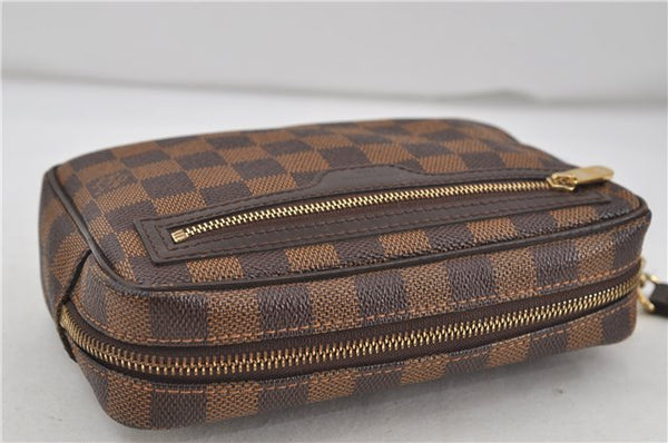 Authentic Louis Vuitton Damier Pochette Billets Macao Clutch Bag N61739 LV 7764D