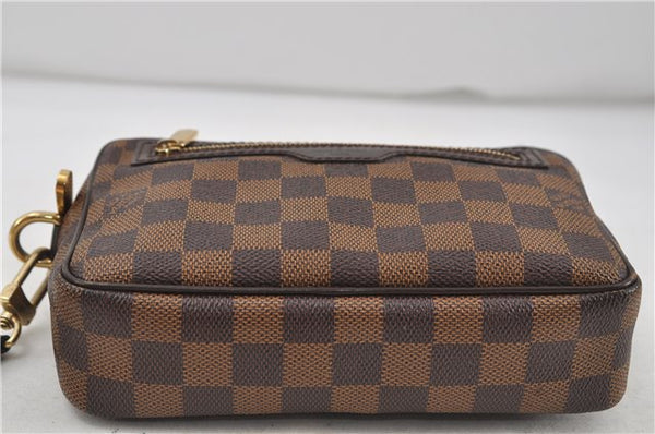 Authentic Louis Vuitton Damier Pochette Billets Macao Clutch Bag N61739 LV 7764D