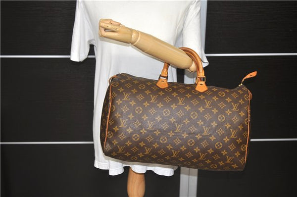 Authentic LOUIS VUITTON Monogram Speedy 40 Hand Bag M41522 LV 7766C