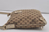 Authentic GUCCI Abbey Shoulder Cross Bag GG Canvas Leather 131326 Brown 7768I