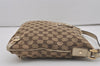 Authentic GUCCI Abbey Shoulder Cross Bag GG Canvas Leather 131326 Brown 7768I