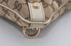 Authentic GUCCI Abbey Shoulder Cross Bag GG Canvas Leather 131326 Brown 7768I