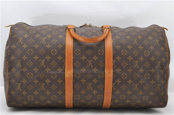 Authentic LOUIS VUITTON Monogram Keepall 55 Boston Bag M41424 LV 7769C