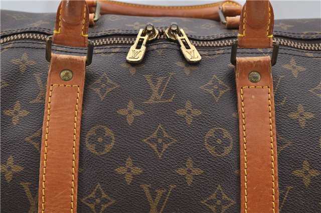 Authentic LOUIS VUITTON Monogram Keepall 55 Boston Bag M41424 LV 7769C