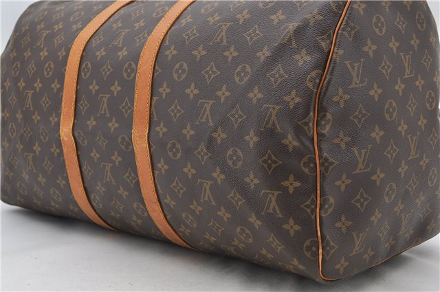 Authentic LOUIS VUITTON Monogram Keepall 55 Boston Bag M41424 LV 7769C