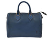 Authentic Louis Vuitton Epi Speedy 25 Hand Boston Bag Blue M43015 LV 7769D
