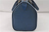 Authentic Louis Vuitton Epi Speedy 25 Hand Boston Bag Blue M43015 LV 7769D