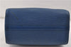 Authentic Louis Vuitton Epi Speedy 25 Hand Boston Bag Blue M43015 LV 7769D