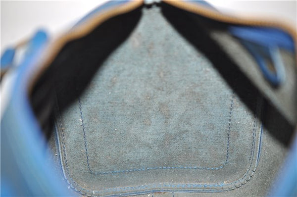 Authentic Louis Vuitton Epi Speedy 25 Hand Boston Bag Blue M43015 LV 7769D