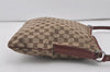 Authentic GUCCI Shoulder Cross Body Bag GG Canvas Leather 113013 Brown 7769I