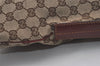 Authentic GUCCI Shoulder Cross Body Bag GG Canvas Leather 113013 Brown 7769I