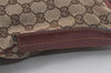 Authentic GUCCI Shoulder Cross Body Bag GG Canvas Leather 113013 Brown 7769I