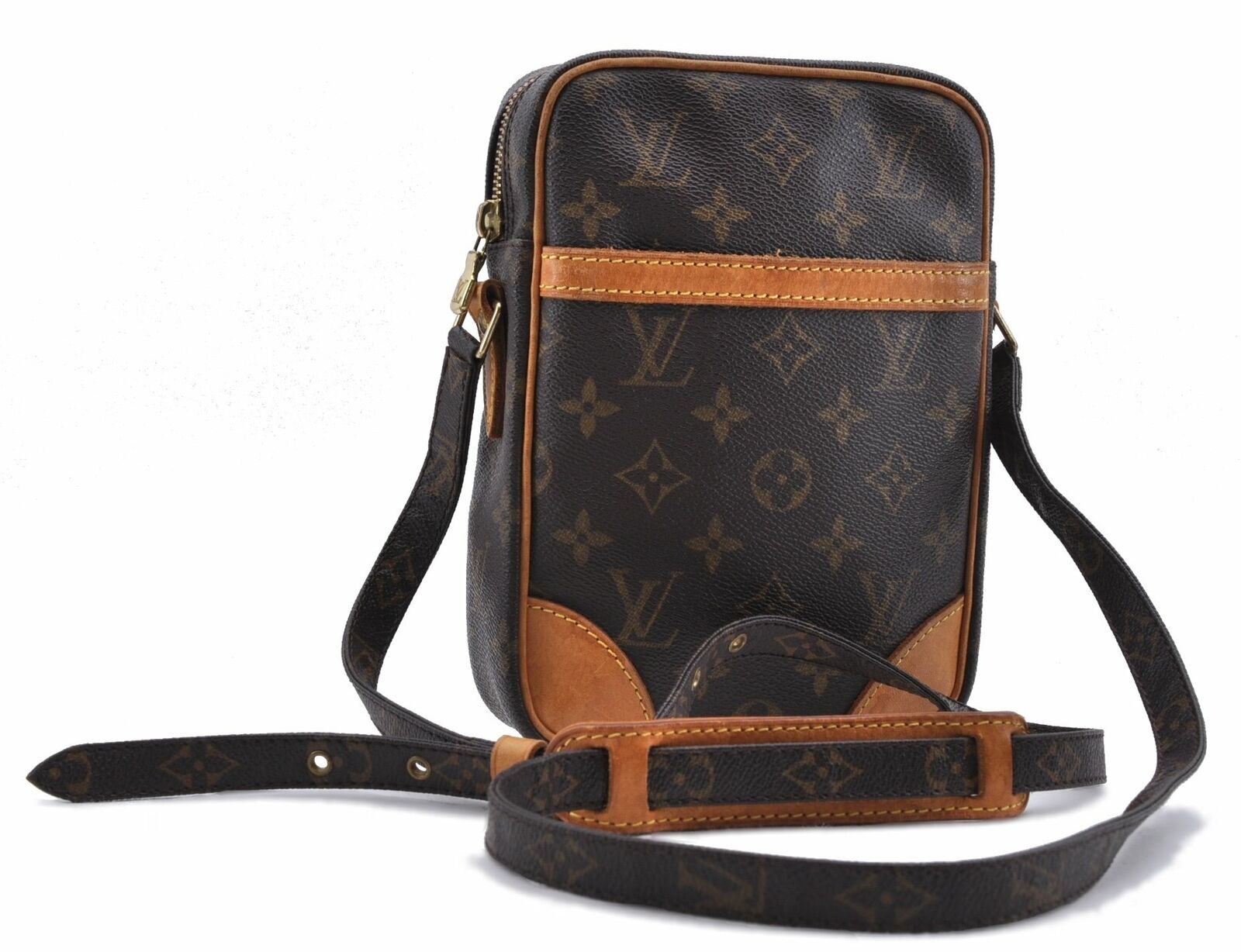 Authentic LOUIS VUITTON Monogram Danube Shoulder Cross Body Bag M45266 LV 7772A