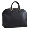 Authentic Louis Vuitton Epi Alma PM Hand Bag Black M40302 LV 7775D