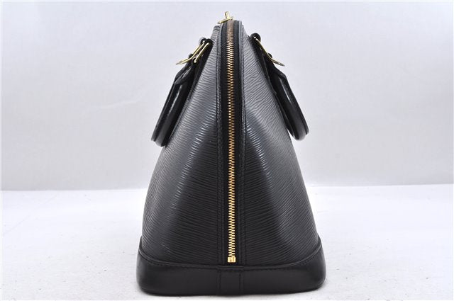 Authentic Louis Vuitton Epi Alma PM Hand Bag Black M40302 LV 7775D