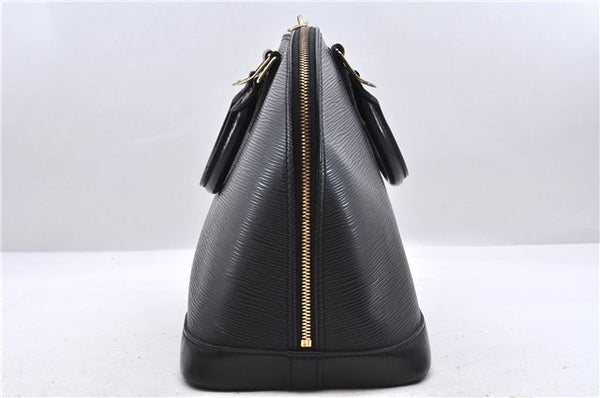 Authentic Louis Vuitton Epi Alma PM Hand Bag Black M40302 LV 7775D