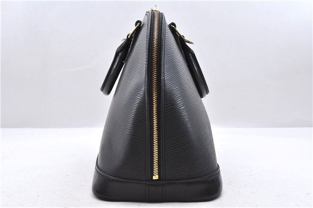 Authentic Louis Vuitton Epi Alma PM Hand Bag Black M40302 LV 7775D