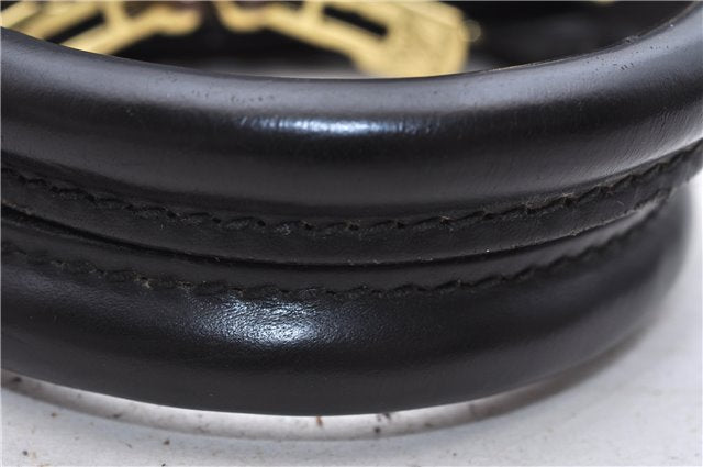 Authentic Louis Vuitton Epi Alma PM Hand Bag Black M40302 LV 7775D