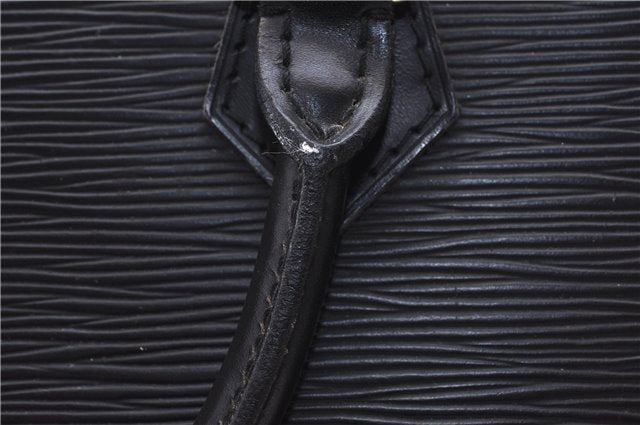 Authentic Louis Vuitton Epi Alma PM Hand Bag Black M40302 LV 7775D