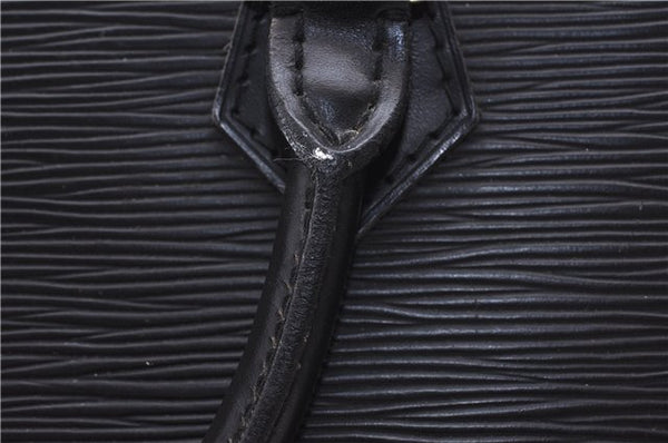 Authentic Louis Vuitton Epi Alma PM Hand Bag Black M40302 LV 7775D