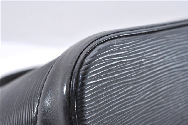 Authentic Louis Vuitton Epi Alma PM Hand Bag Black M40302 LV 7775D