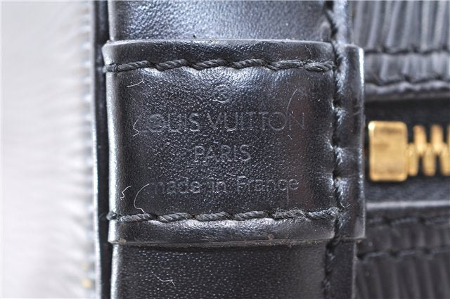 Authentic Louis Vuitton Epi Alma PM Hand Bag Black M40302 LV 7775D