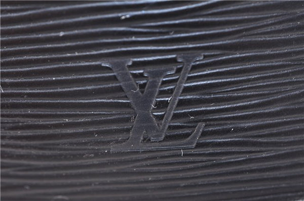 Authentic Louis Vuitton Epi Alma PM Hand Bag Black M40302 LV 7775D