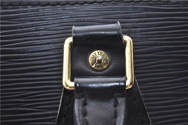 Authentic Louis Vuitton Epi Alma PM Hand Bag Black M40302 LV 7775D