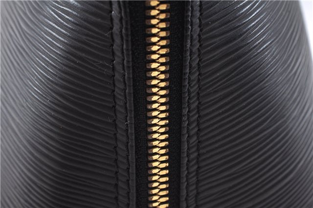 Authentic Louis Vuitton Epi Alma PM Hand Bag Black M40302 LV 7775D